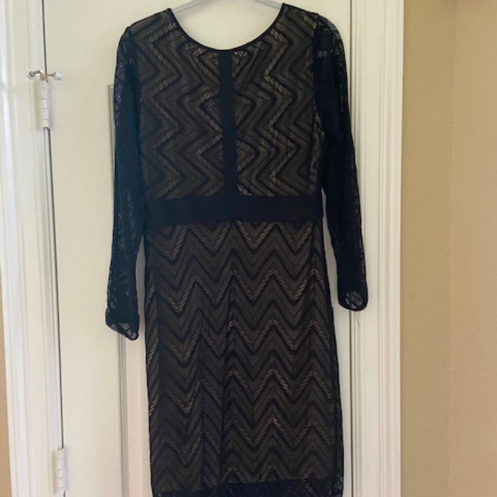 MSSP Black & Tan Dress, Size L
